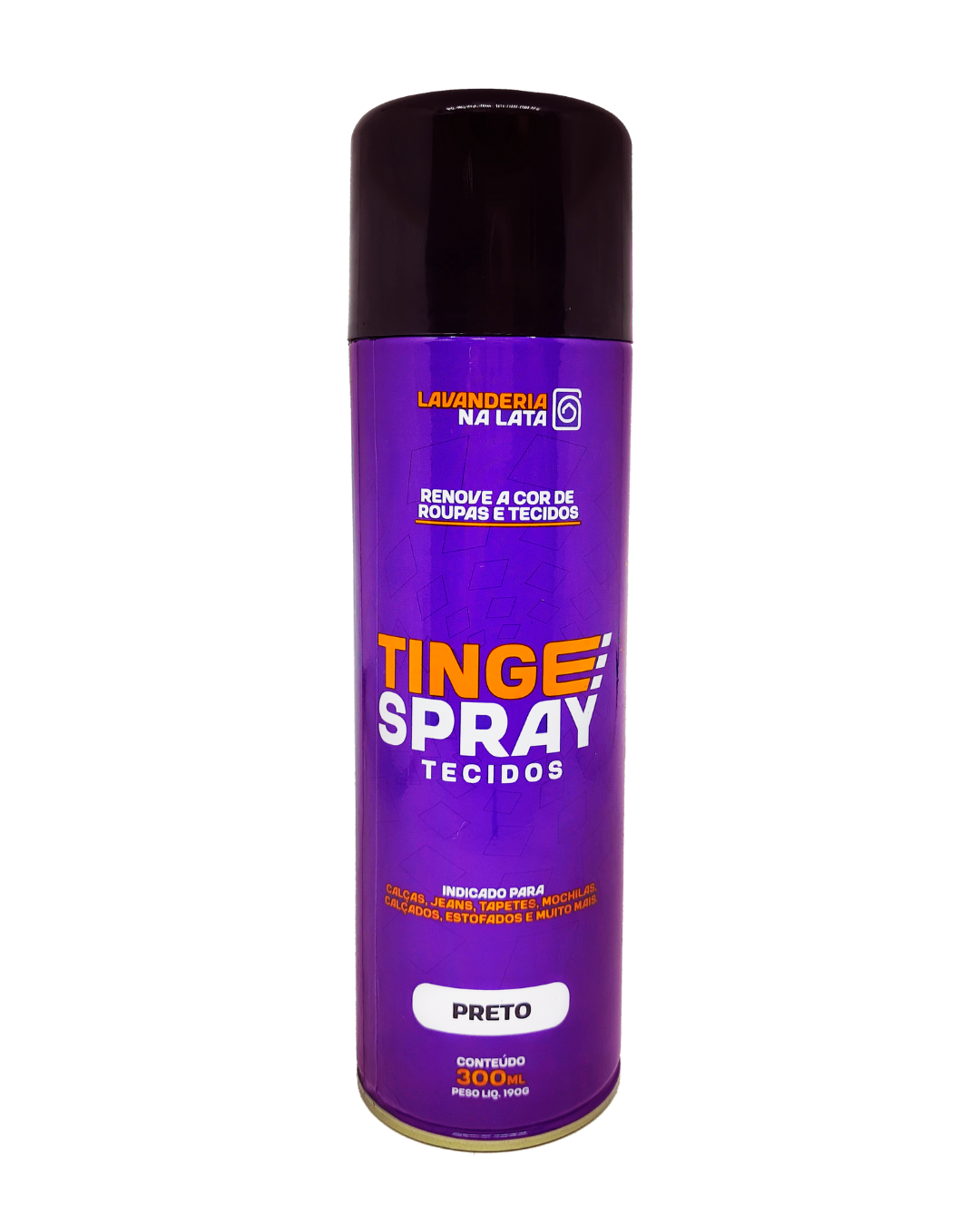 Tinta de Tecidos Roupas Estofados Carpetes - Tingespray 300Ml