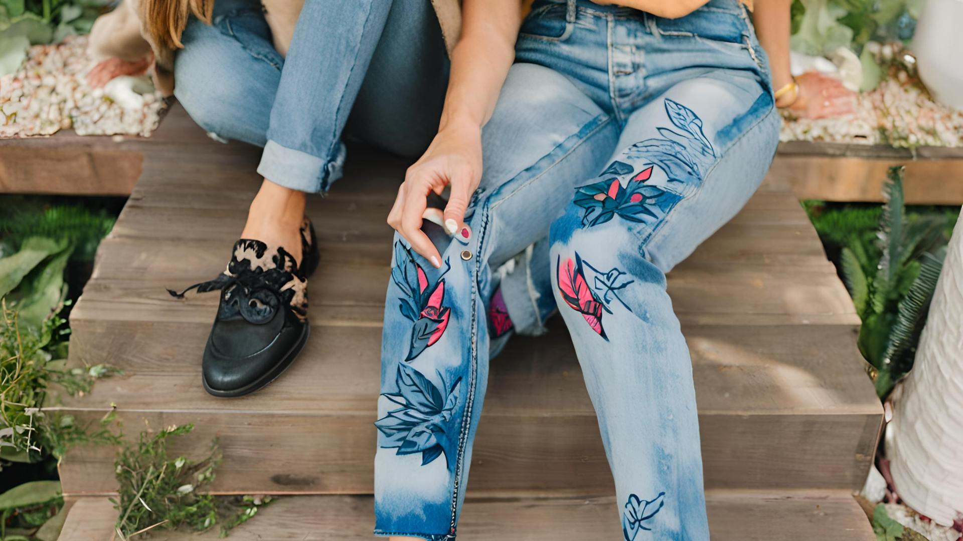 Como Customizar Calça Jeans com Tinta de Tecido: 10 Técnicas - Lavanderia Na Lata