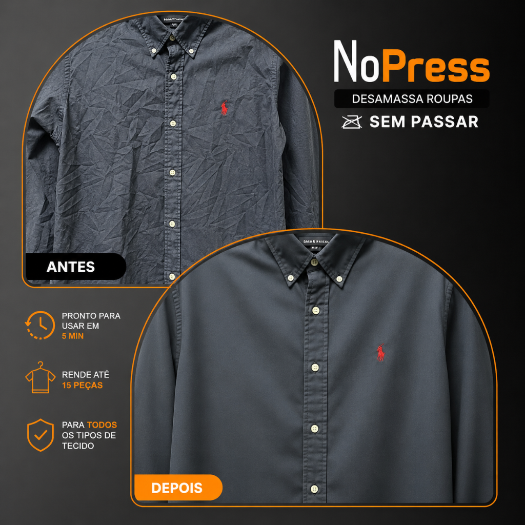 Desamassa Roupas Sem Passar - NoPress Aerossol 190Ml