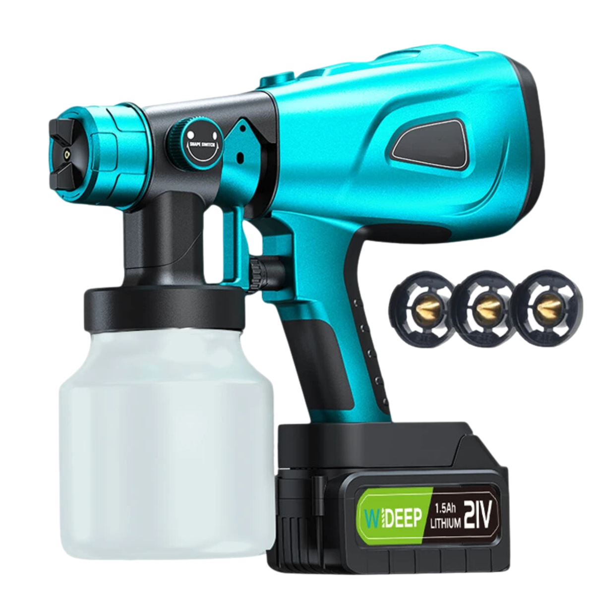 Pistola de pintura elétrica sem fio HVLP 18V 800Ml
