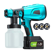 Pistola de pintura elétrica sem fio HVLP 18V 800Ml