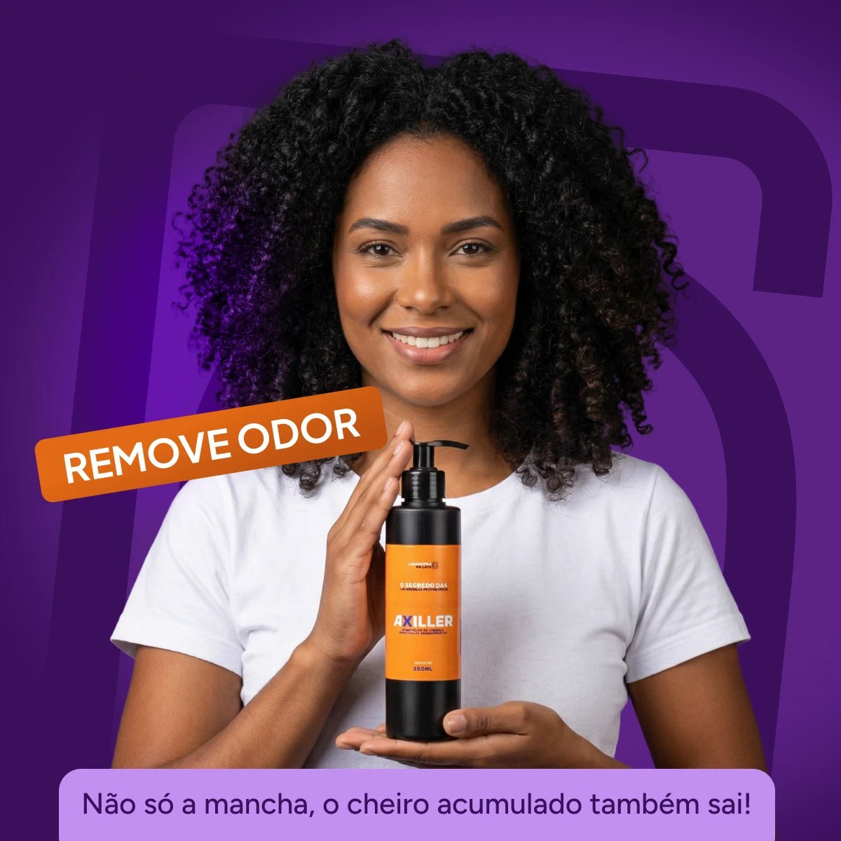 Axiller - Removedor de Odores e Manchas de Desodorante - 250ml - Lavanderia Na Lata