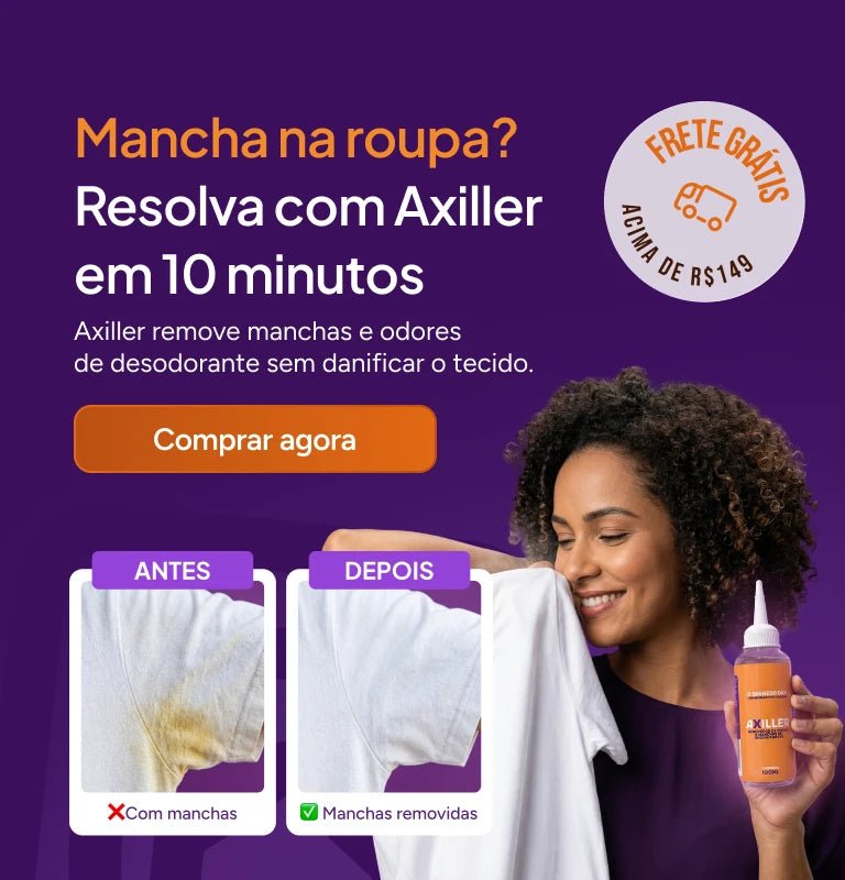 Axiller - Removedor de Odores e Manchas de Desodorante - Lavanderia Na Lata
