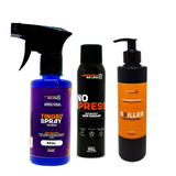 Kit Completo para Revitalização e Cuidado de Tecidos: TingeSpray, Axiller e NoPress