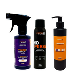 Kit Completo para Revitalização e Cuidado de Tecidos: TingeSpray, Axiller e NoPress