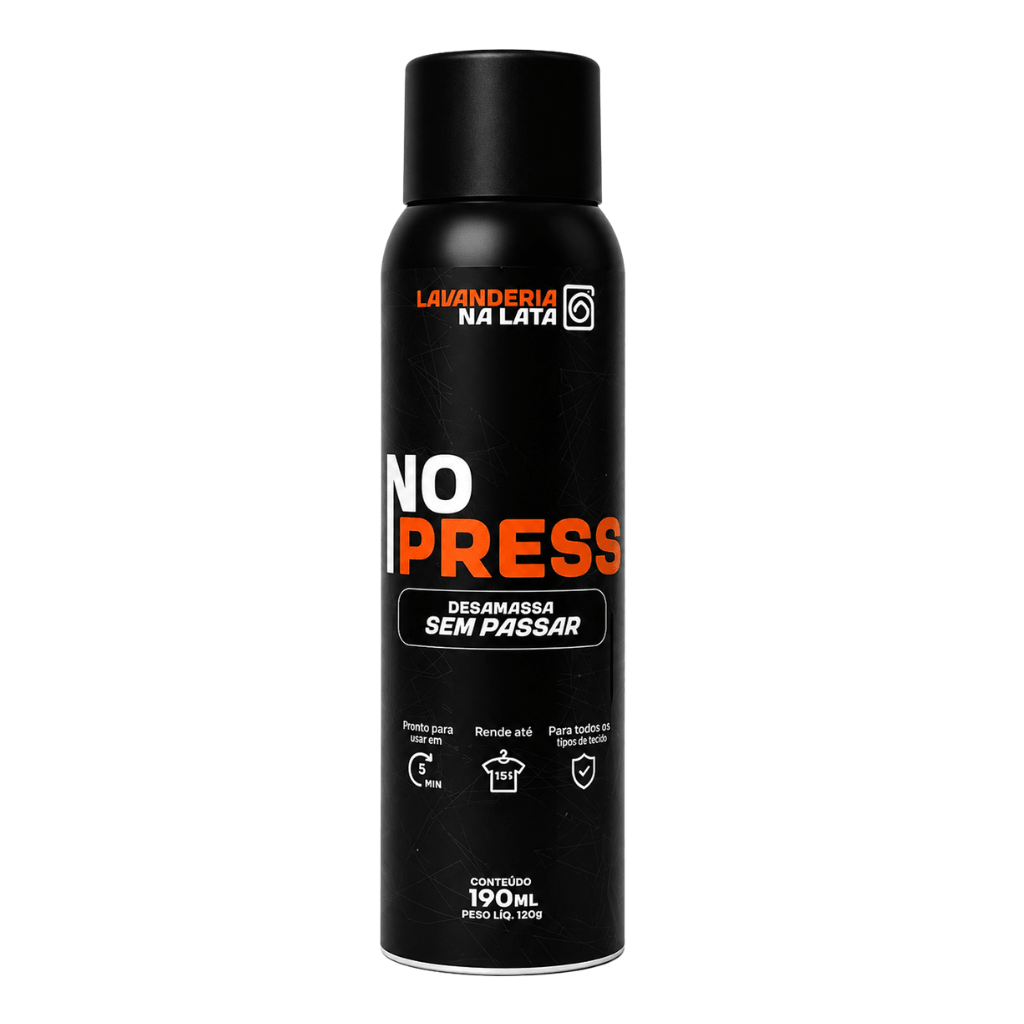 Desamassa Roupas Sem Passar - NoPress Aerossol 190Ml - Lavanderia Na Lata