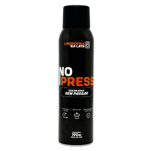 Desamassa Roupas Sem Passar - NoPress Aerossol 190Ml - Lavanderia Na Lata
