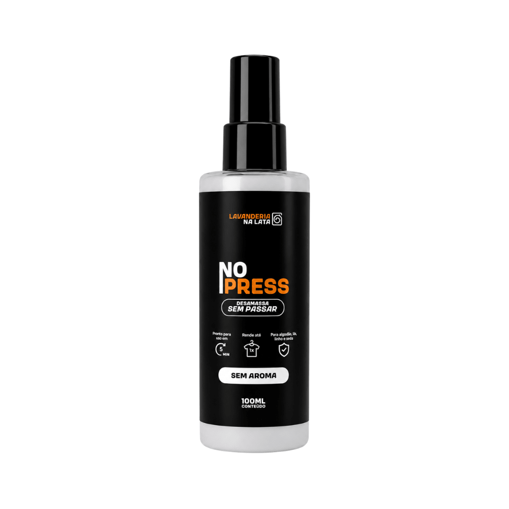 Desamassa Roupas Sem Passar - NoPress Spray 100ml - Lavanderia Na Lata