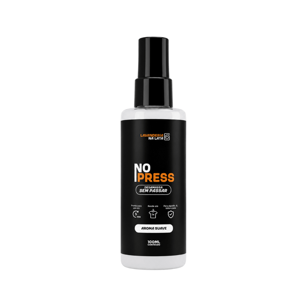 Desamassa Roupas Sem Passar - NoPress Spray 100ml - Lavanderia Na Lata