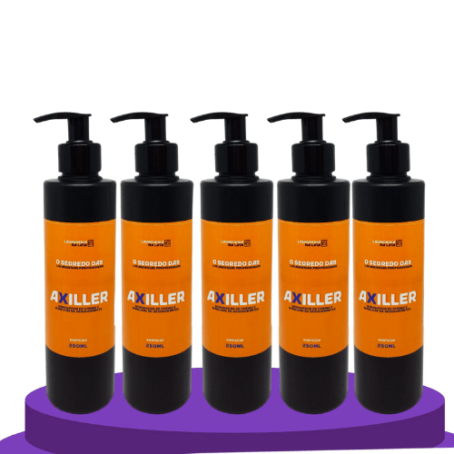Kit 5 Axiller - Removedor de Odores e Manchas de Desodorante - 250ml - Lavanderia Na Lata