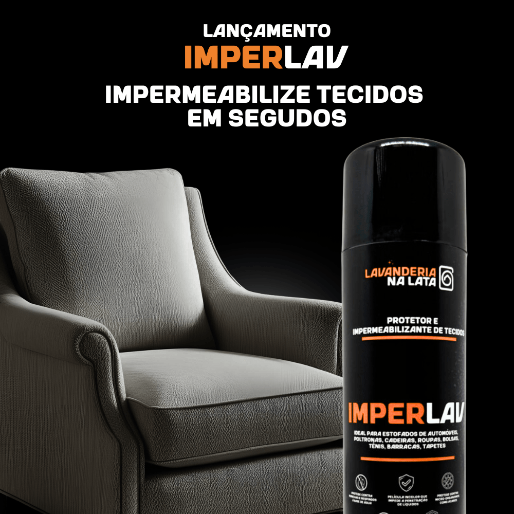 Kit 5 Imperlav - Protetor e Impermeabilizante de Tecidos - Lavanderia Na Lata