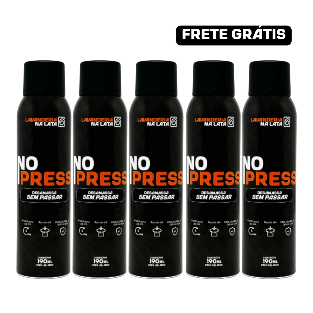 Kit 5 NoPress Aerossol 190ml - Lavanderia Na Lata