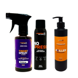 Kit Completo para Revitalização e Cuidado de Tecidos: TingeSpray, Axiller e NoPress