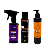 Kit Completo para Revitalização e Cuidado de Tecidos: TingeSpray, Axiller e NoPress