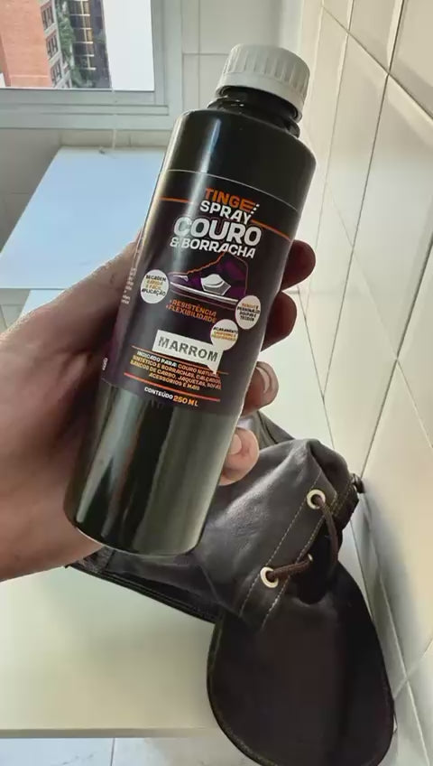 Tinta para Couro e Borracha - Tingespray Couro/Borrachas Borrifador 250Ml