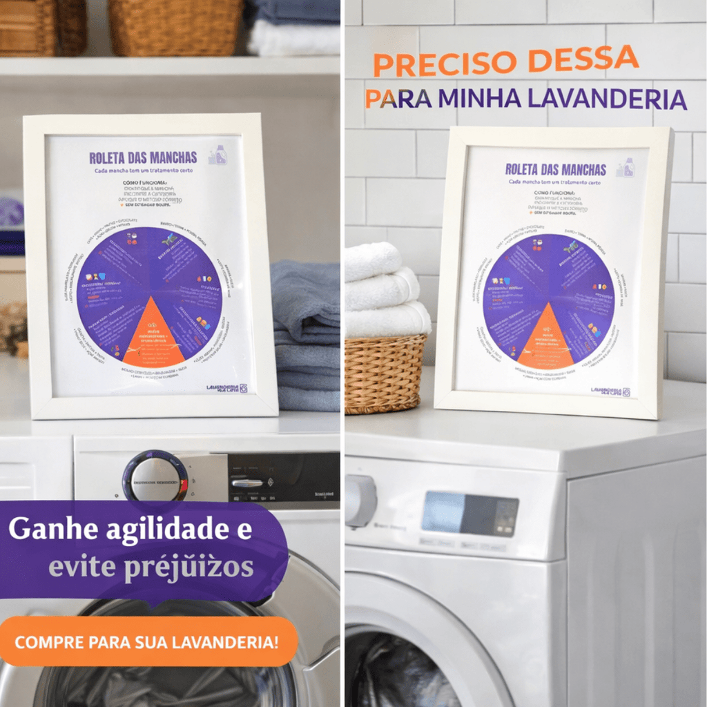 Quadro Decorativo de Lavanderia – Guia Prático para Remoção de Manchas - Lavanderia Na Lata