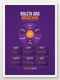 Quadro Roleta das Manchas Lavanderia Na Lata c/ Moldura 22x31 Decoração - Lavanderia Na Lata