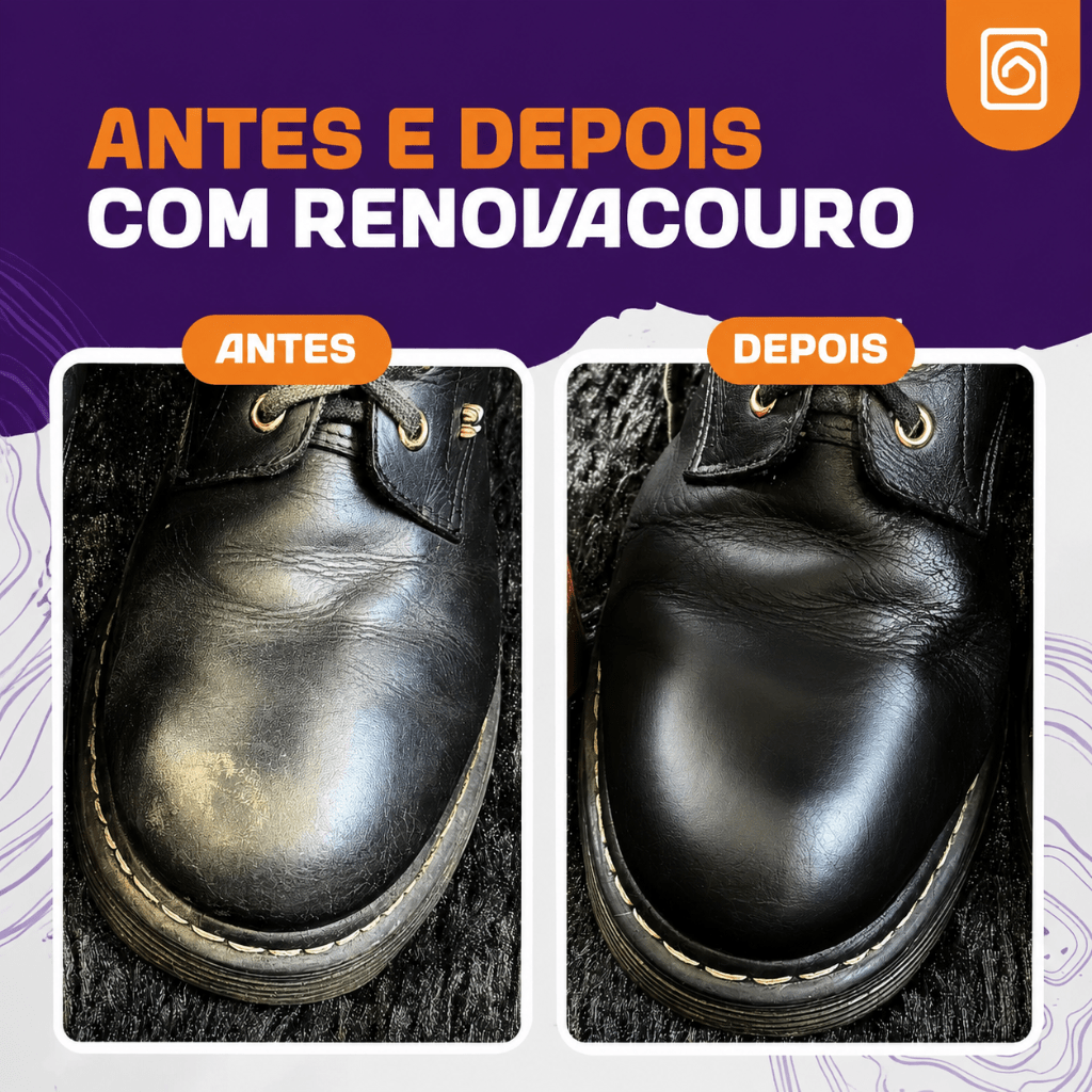 RenovaCouro 190ml - Limpador e Hidratante para Couro e Borrachas - Lavanderia Na Lata