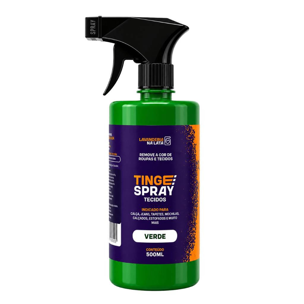 Tinta de Tecidos Roupas e Sofá - Tingespray Borrifador 500ml - Lavanderia Na Lata