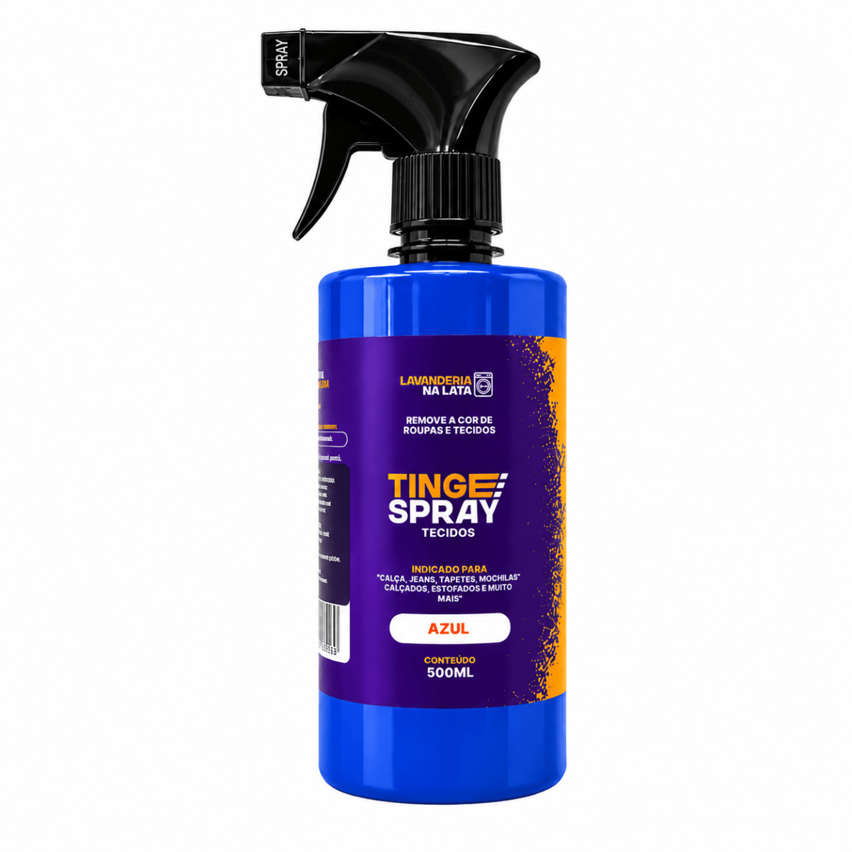 Tinta de Tecidos Roupas e Sofá - Tingespray Borrifador 500ml - Lavanderia Na Lata