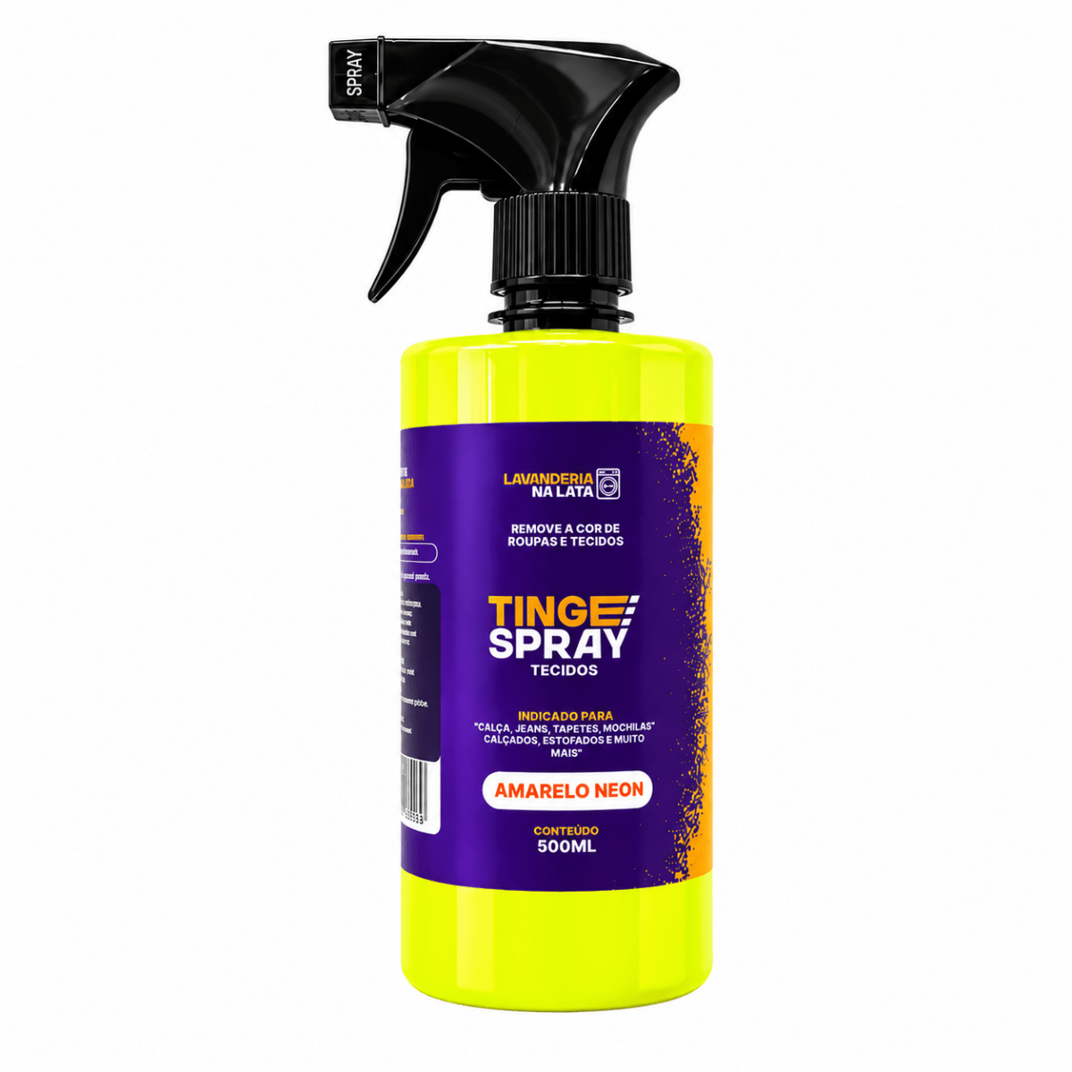 Tinta de Tecidos Roupas e Sofá - Tingespray Borrifador 500ml - Lavanderia Na Lata
