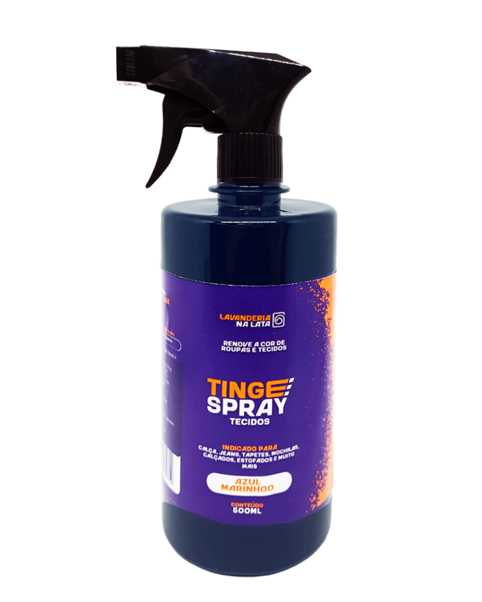 Tinta de Tecidos Roupas e Sofá - Tingespray Borrifador 500ml - Lavanderia Na Lata