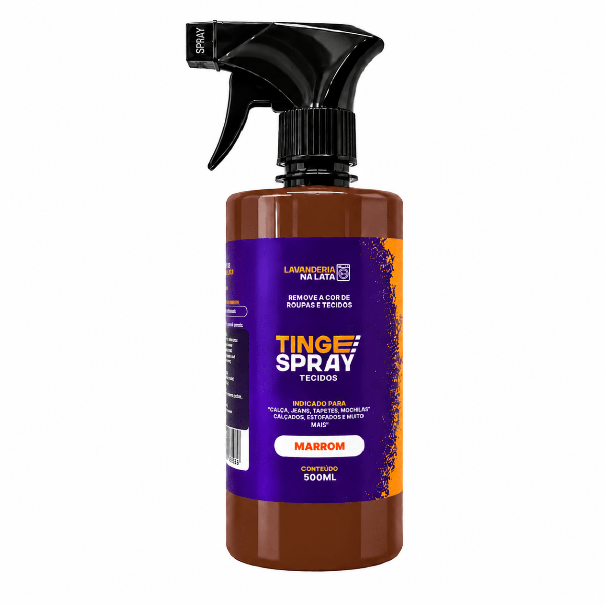 Tinta de Tecidos Roupas e Sofá - Tingespray Borrifador 500ml - Lavanderia Na Lata