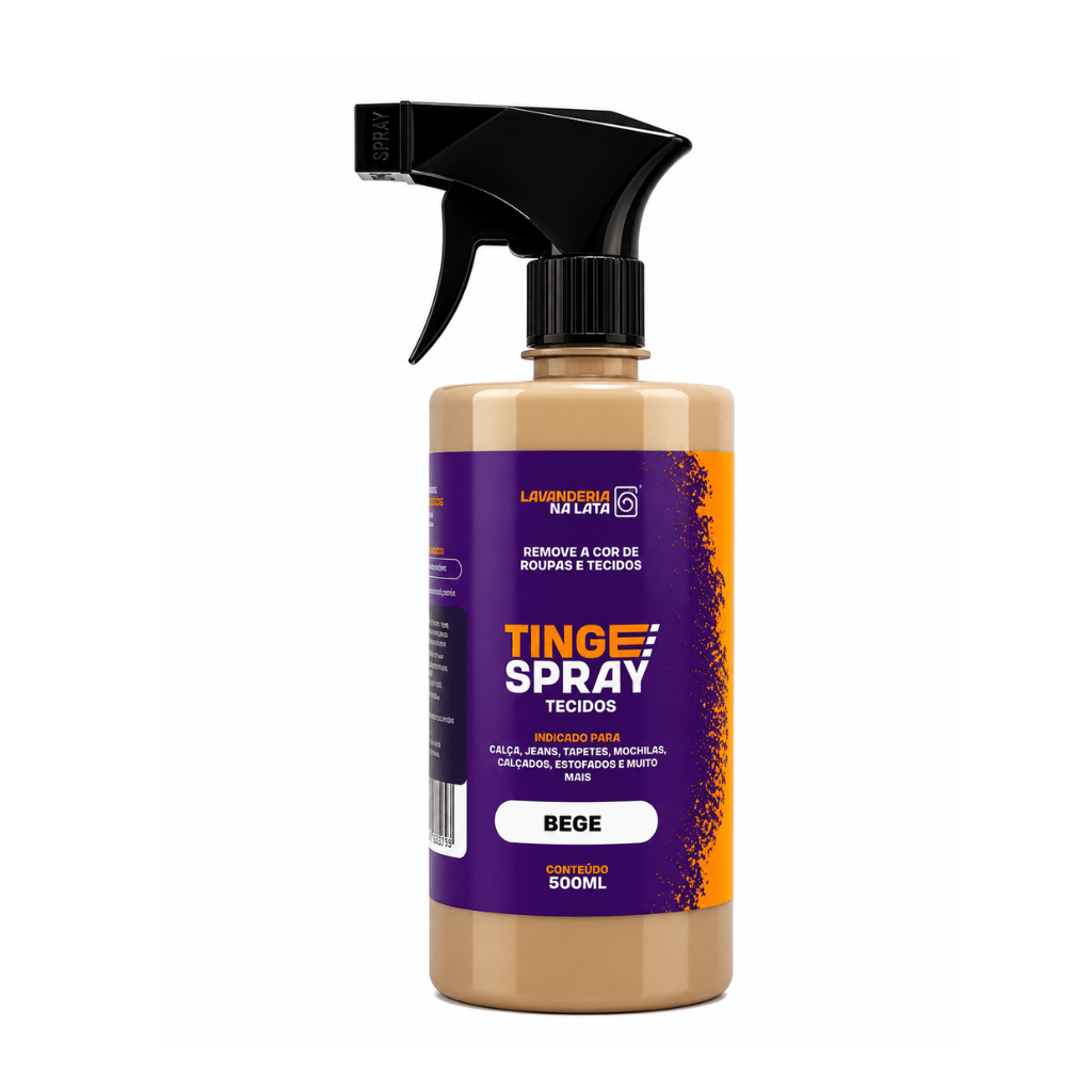 Tinta de Tecidos Roupas e Sofá - Tingespray Borrifador 500ml - Lavanderia Na Lata