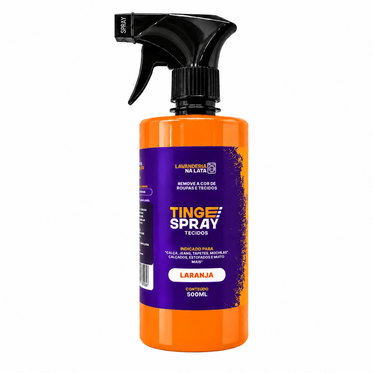Tinta de Tecidos Roupas e Sofá - Tingespray Borrifador 500ml - Lavanderia Na Lata