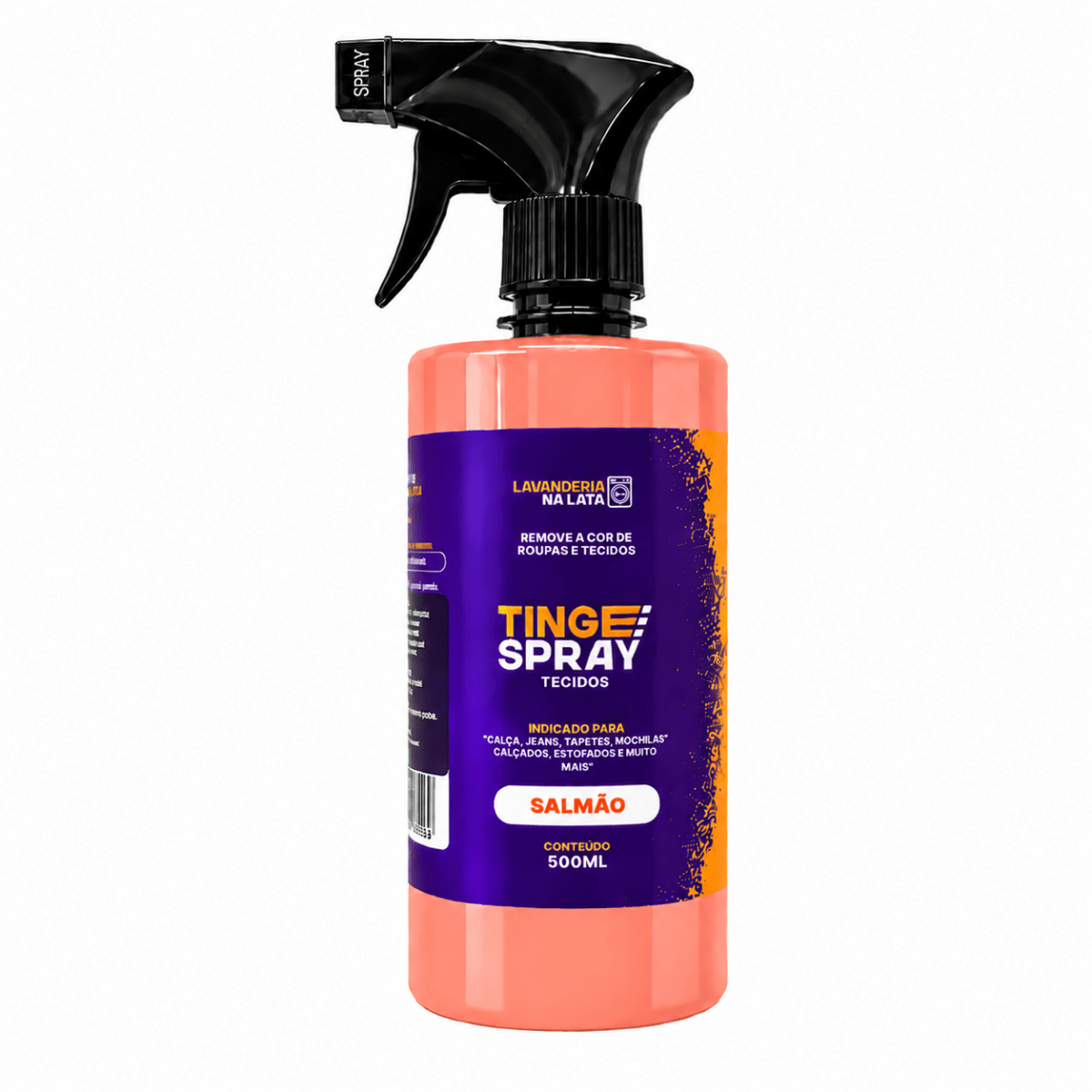 Tinta de Tecidos Roupas e Sofá - Tingespray Borrifador 500ml - Lavanderia Na Lata