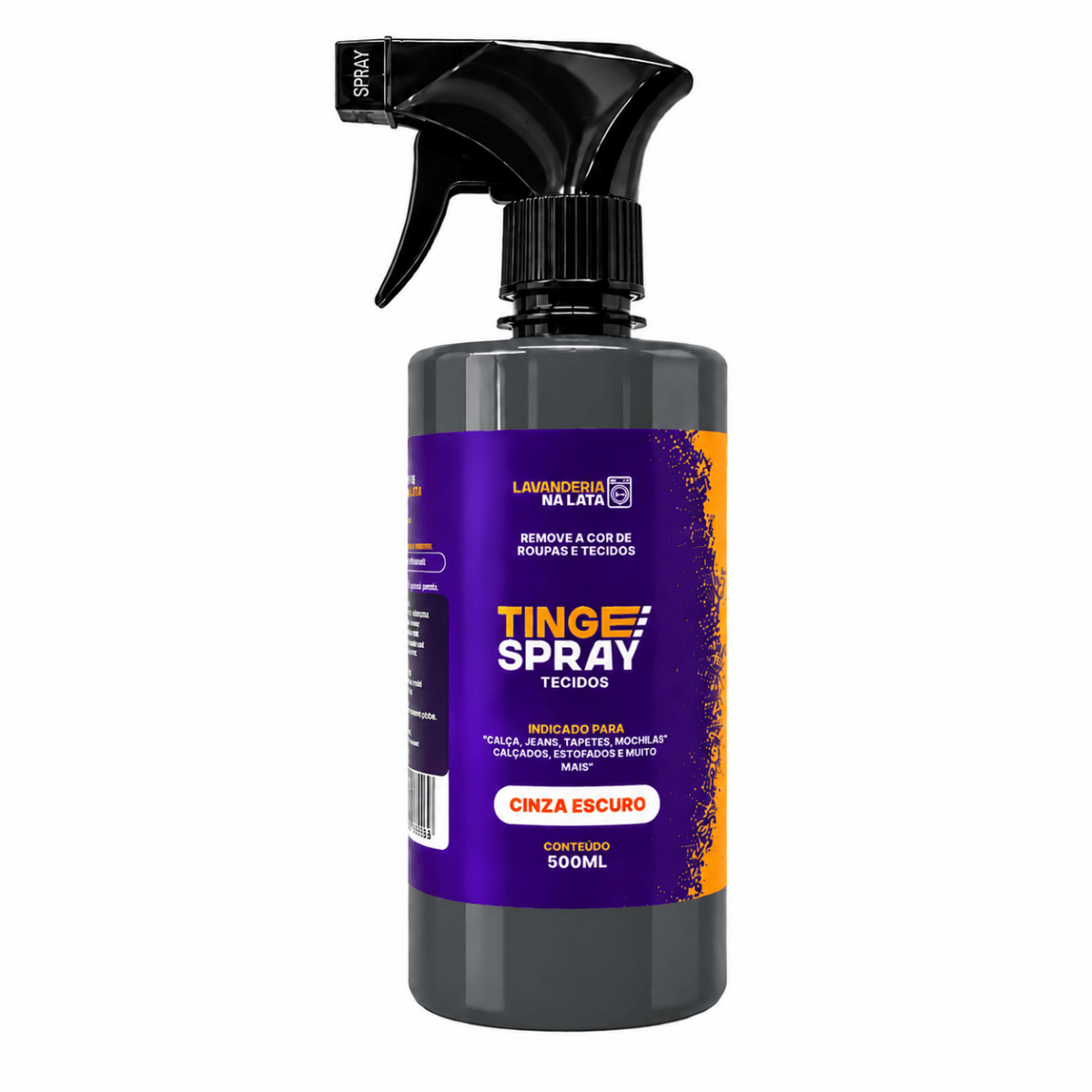 Tinta de Tecidos Roupas e Sofá - Tingespray Borrifador 500ml - Lavanderia Na Lata