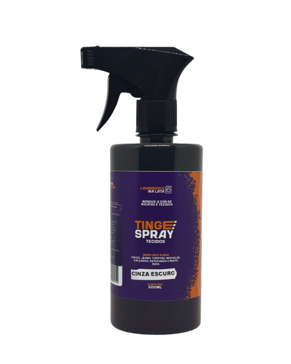 Tinta de Tecidos Roupas e Sofá - Tingespray Borrifador 500ml - Lavanderia Na Lata