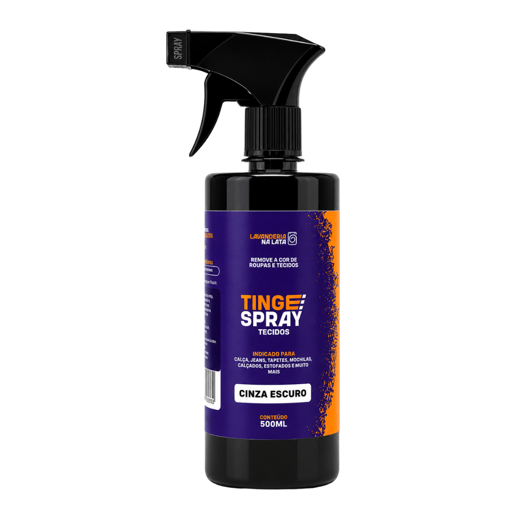 Tinta de Tecidos Roupas e Sofá - Tingespray Borrifador 500ml - Lavanderia Na Lata