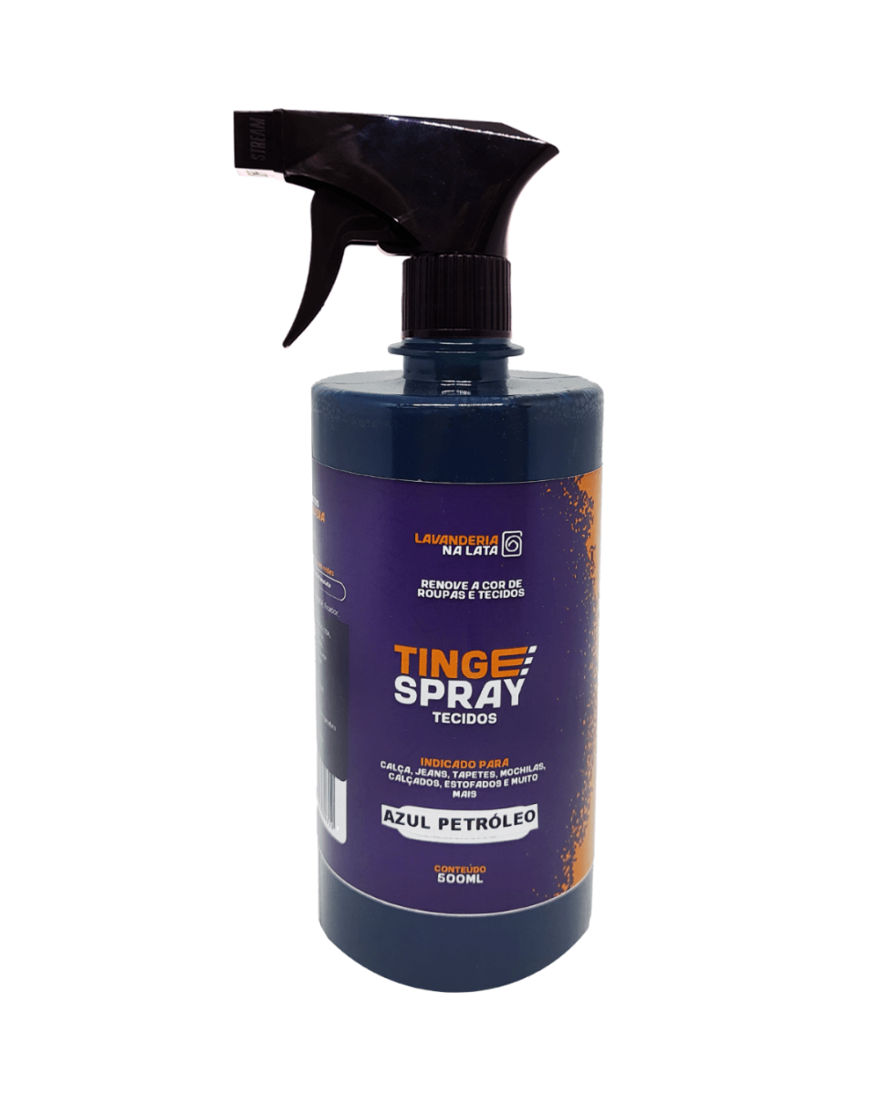 Tinta de Tecidos Roupas e Sofá - Tingespray Borrifador 500ml - Lavanderia Na Lata