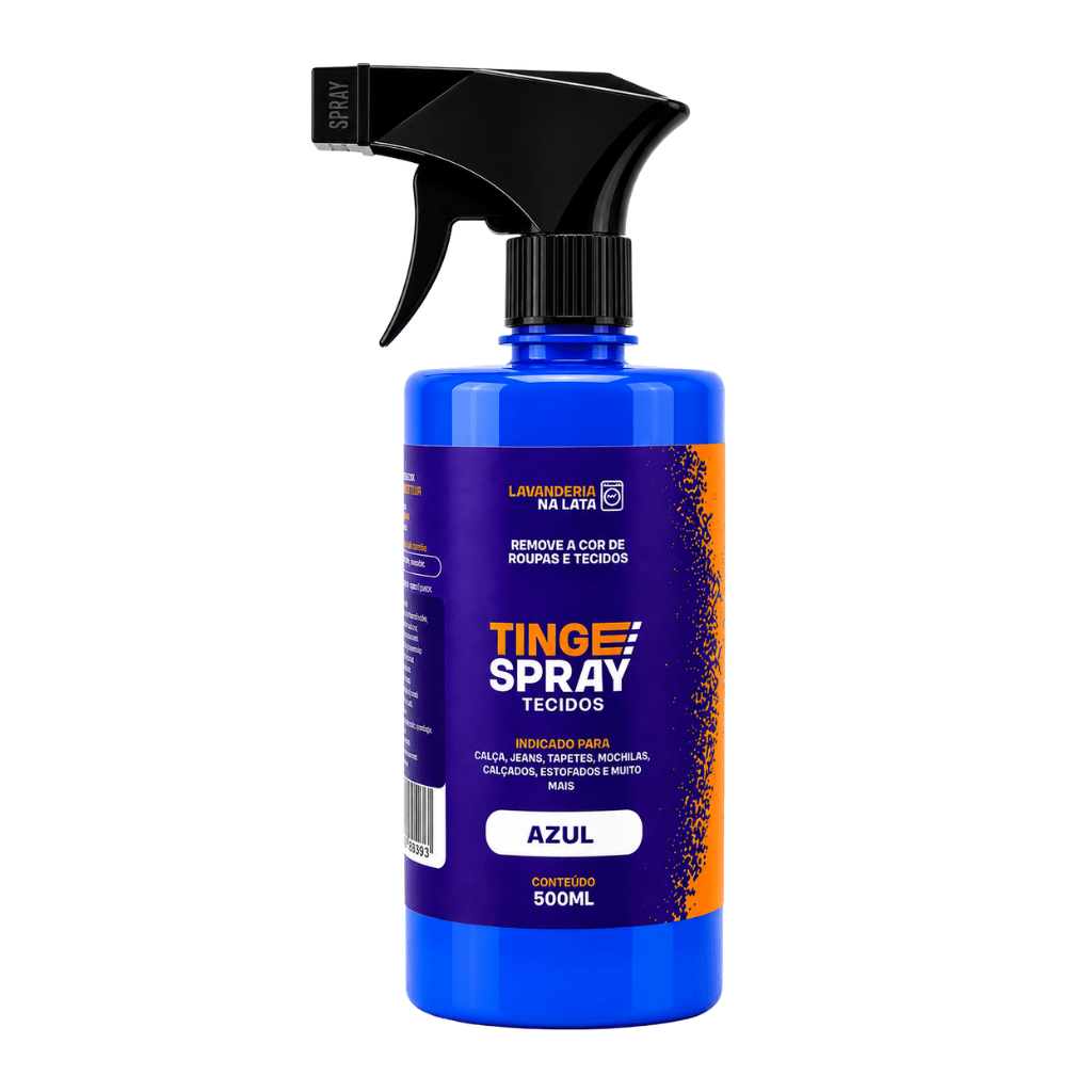Tinta de Tecidos Roupas e Sofá - Tingespray Borrifador 500ml - Lavanderia Na Lata