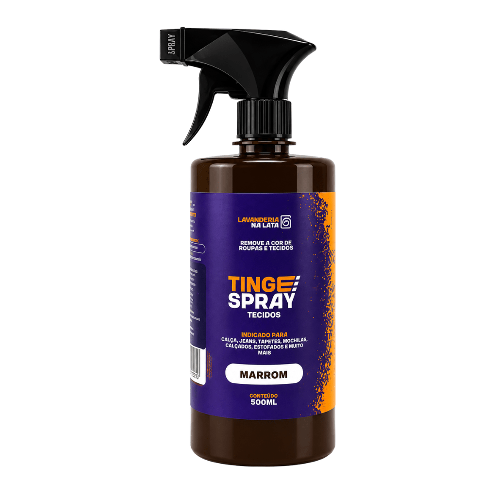 Tinta de Tecidos Roupas e Sofá - Tingespray Borrifador 500ml - Lavanderia Na Lata