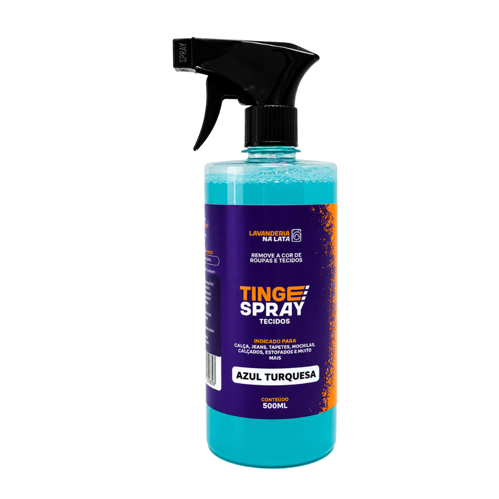 Tinta de Tecidos Roupas e Sofá - Tingespray Borrifador 500ml - Lavanderia Na Lata