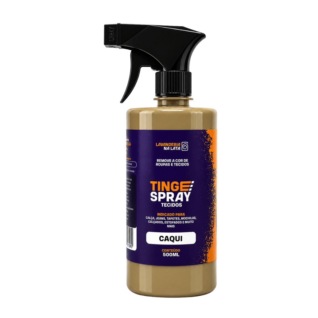 Tinta de Tecidos Roupas e Sofá - Tingespray Borrifador 500ml - Lavanderia Na Lata