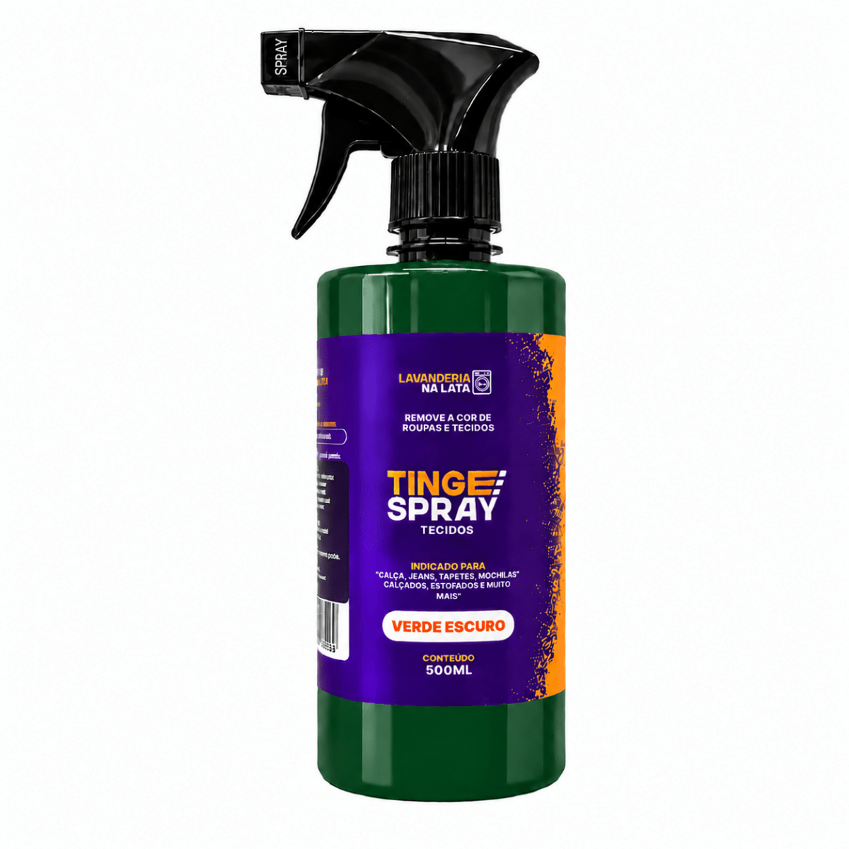 Tinta de Tecidos Roupas e Sofá - Tingespray Borrifador 500ml - Lavanderia Na Lata