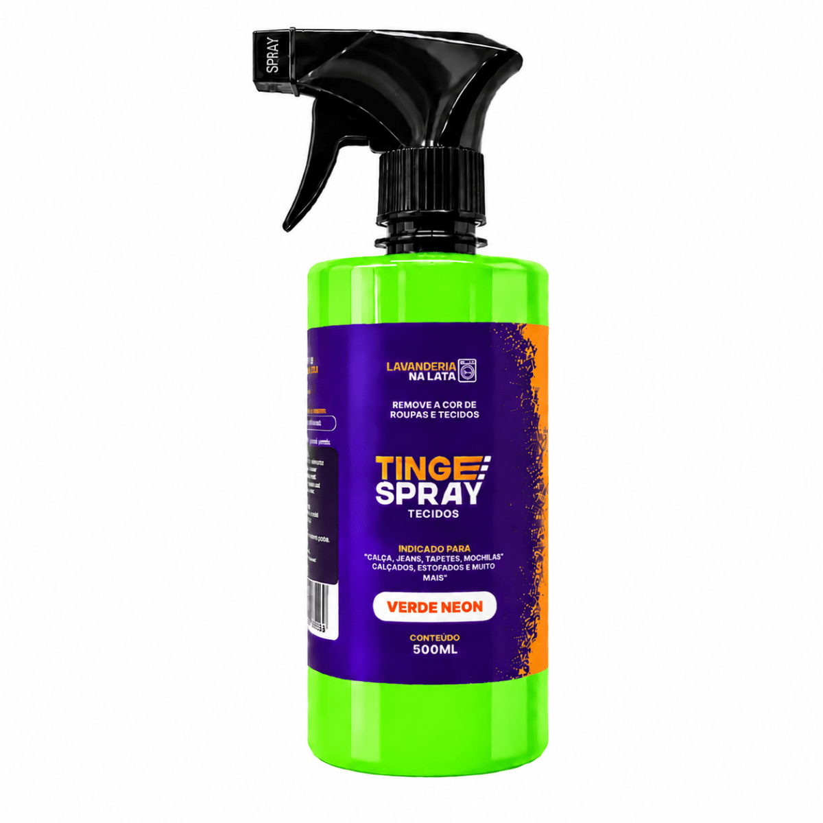 Tinta de Tecidos Roupas e Sofá - Tingespray Borrifador 500ml - Lavanderia Na Lata