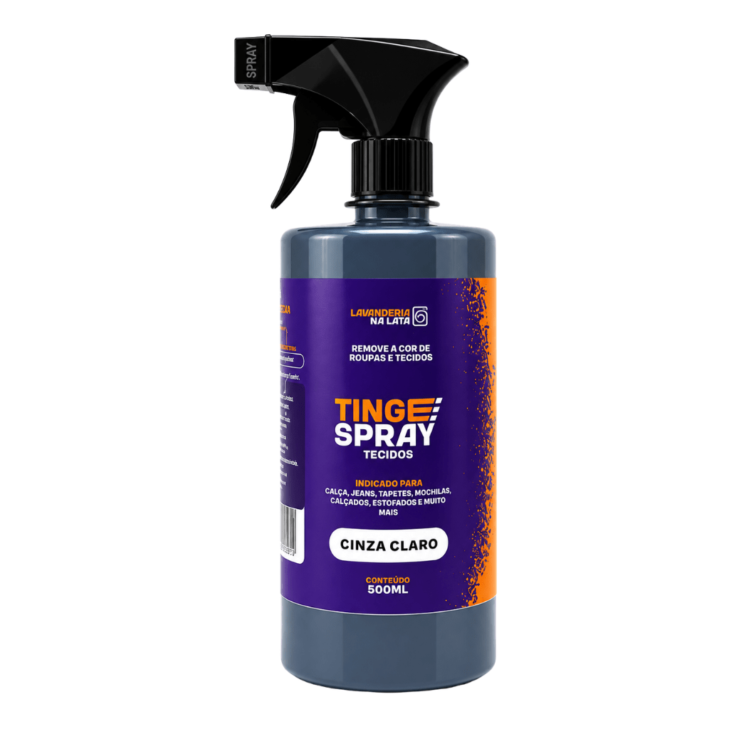 Tinta de Tecidos Roupas e Sofá - Tingespray Borrifador 500ml - Lavanderia Na Lata