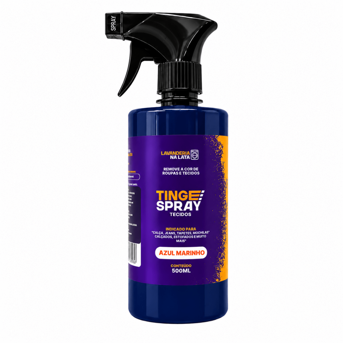 Tinta de Tecidos Roupas e Sofá - Tingespray Borrifador 500ml - Lavanderia Na Lata