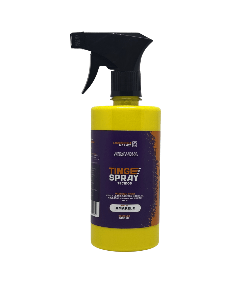 Tinta de Tecidos Roupas e Sofá - Tingespray Borrifador 500ml - Lavanderia Na Lata