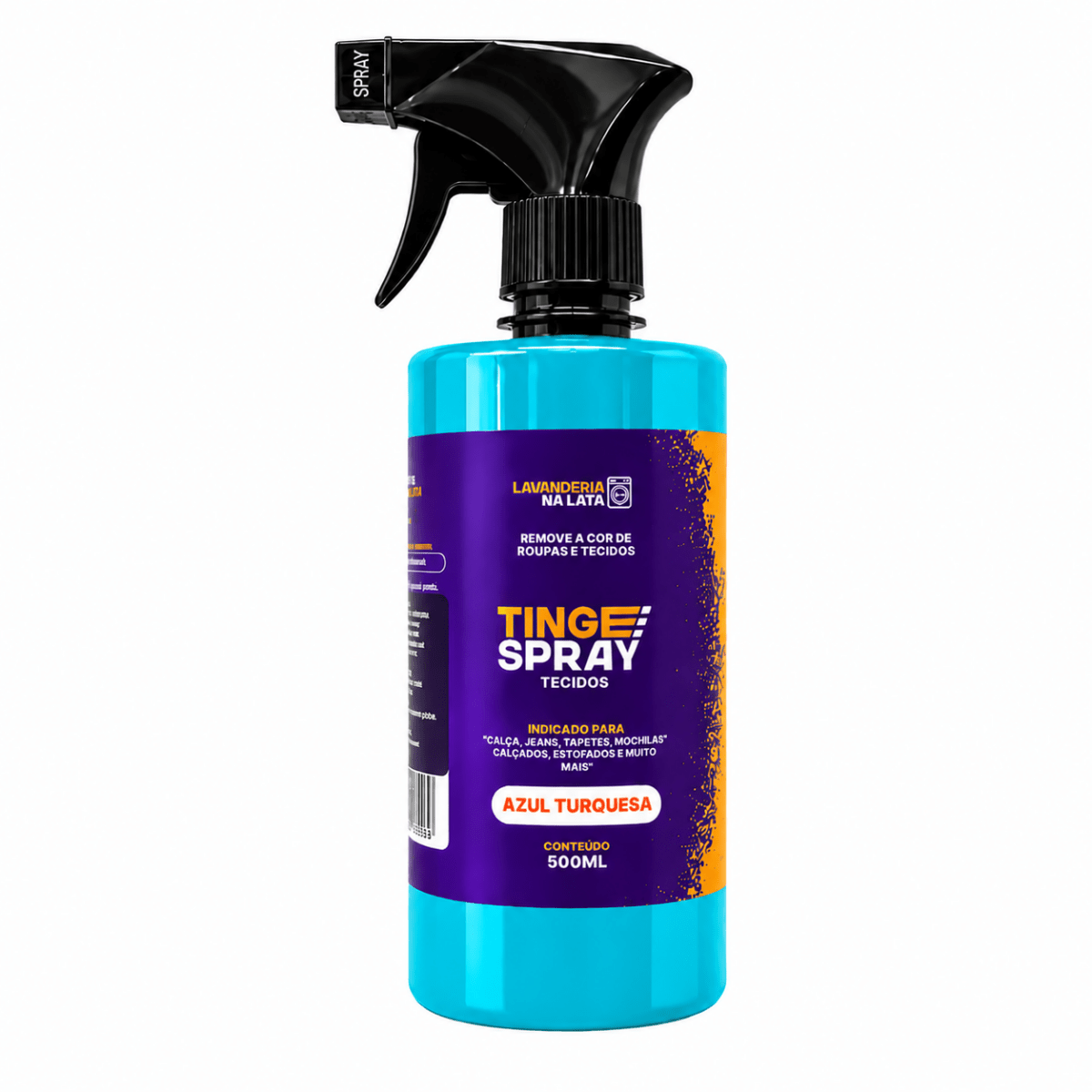 Tinta de Tecidos Roupas e Sofá - Tingespray Borrifador 500ml - Lavanderia Na Lata