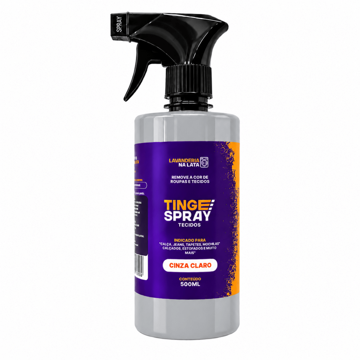 Tinta de Tecidos Roupas e Sofá - Tingespray Borrifador 500ml - Lavanderia Na Lata