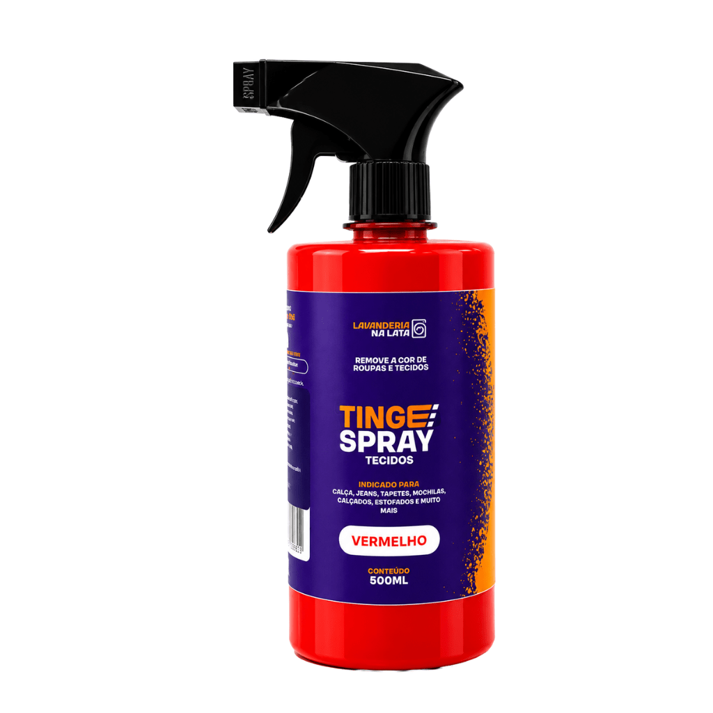 Tinta de Tecidos Roupas e Sofá - Tingespray Borrifador 500ml - Lavanderia Na Lata