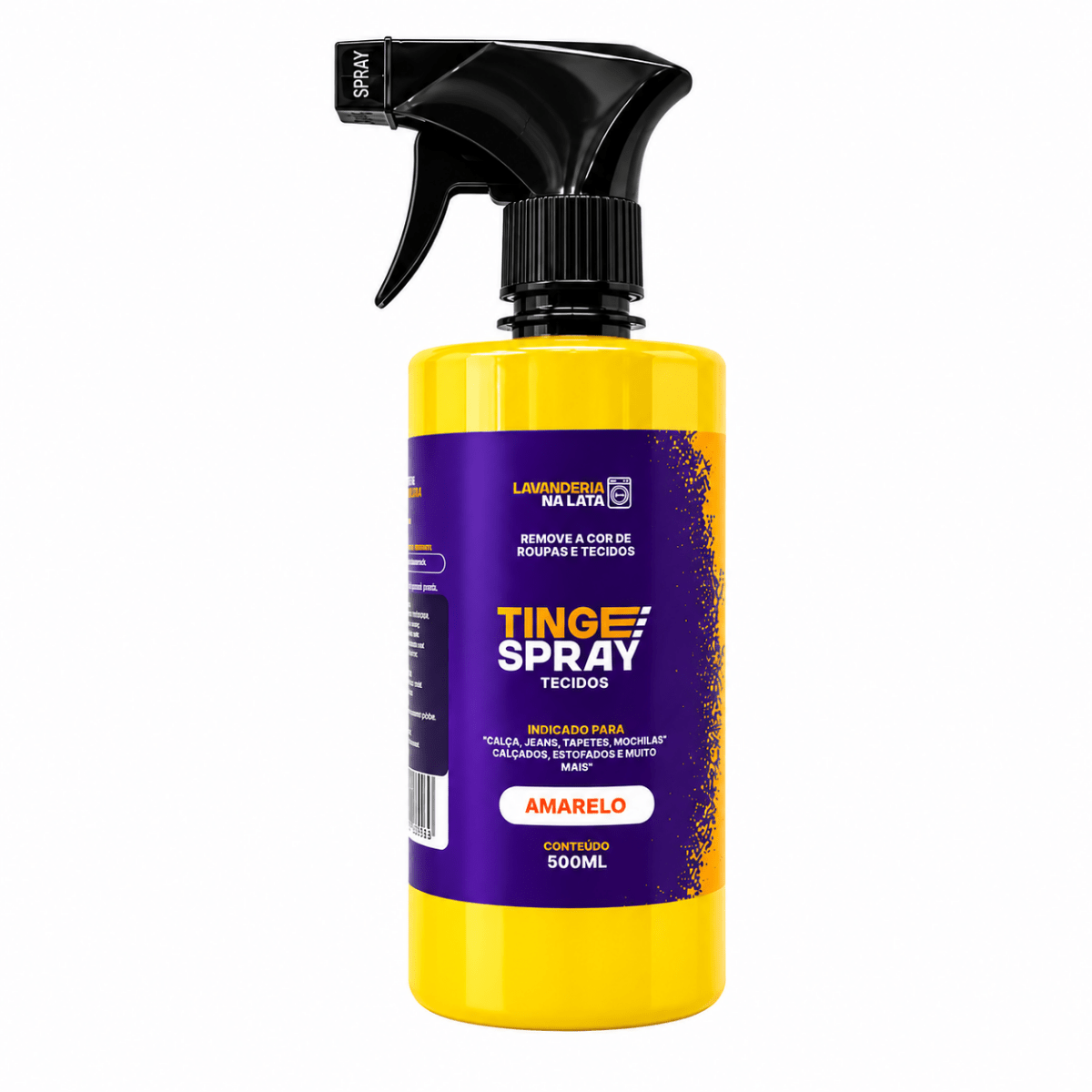 Tinta de Tecidos Roupas e Sofá - Tingespray Borrifador 500ml - Lavanderia Na Lata
