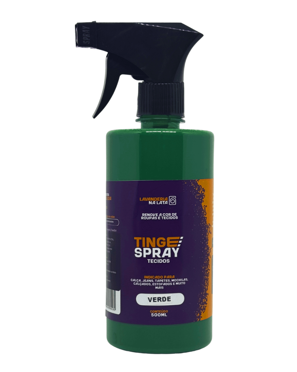 Tinta de Tecidos Roupas e Sofá - Tingespray Borrifador 500ml - Lavanderia Na Lata
