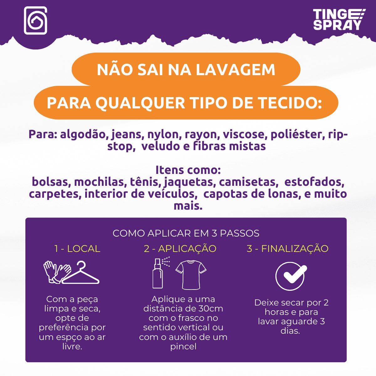 Tinta de Tecidos Roupas Estofados Carpetes Galão 5L - Lavanderia Na Lata