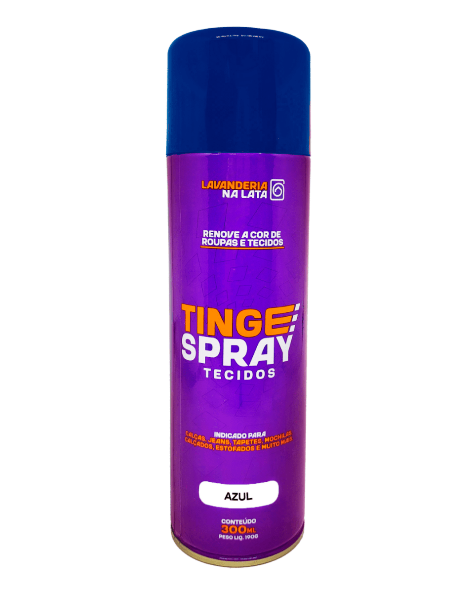 Tinta de Tecidos Roupas Estofados Carpetes - Tingespray 300Ml - Lavanderia Na Lata